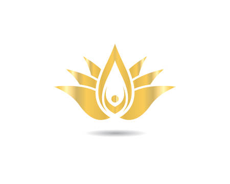 Beauty flowers logo template vector iconのイラスト素材