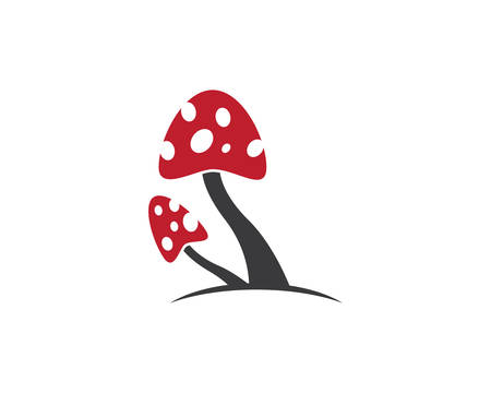 Mushroom vector icon illustration designのイラスト素材