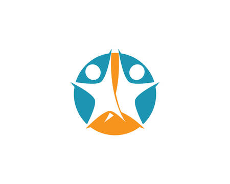 Adoption and community care logo template vector icon illustration designのイラスト素材