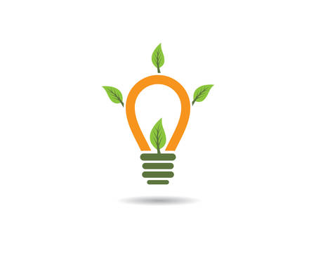 Lightbulb logo template vector icon illustration designのイラスト素材