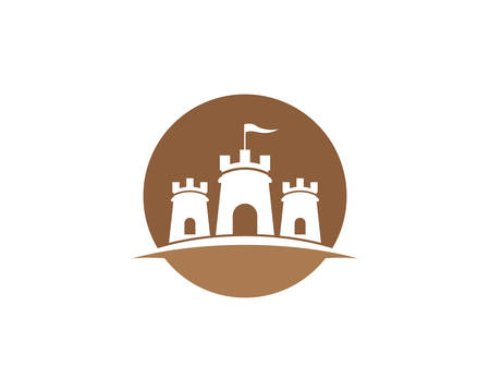 Castle vector icon illustration designのイラスト素材