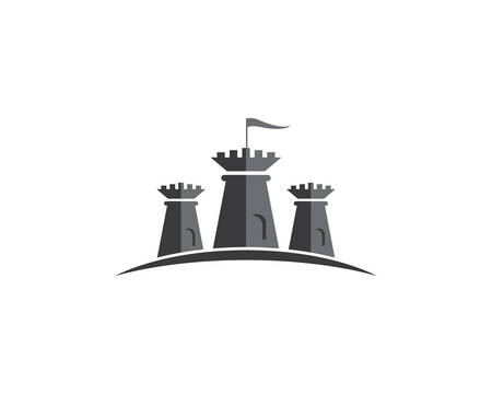 Castle vector icon illustration designのイラスト素材