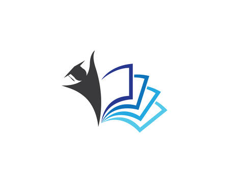 Book logo template vector icon illustration designのイラスト素材