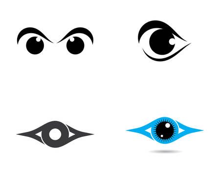 Branding identity corporate eye care vector logo designのイラスト素材