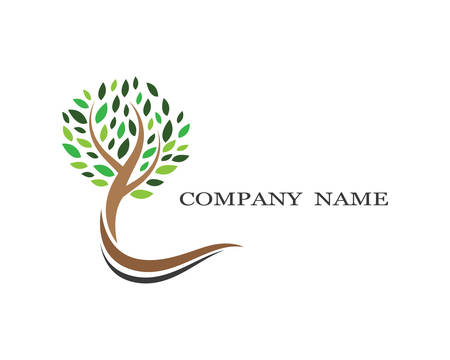 Tree logo template vector icon illustration designのイラスト素材