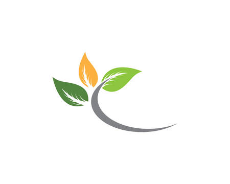 Logos of green leaf ecology nature element vector iconのイラスト素材