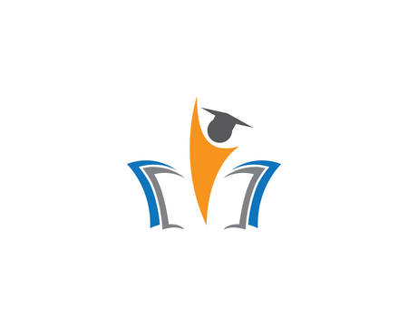 Education logo template vector icon illustration designのイラスト素材