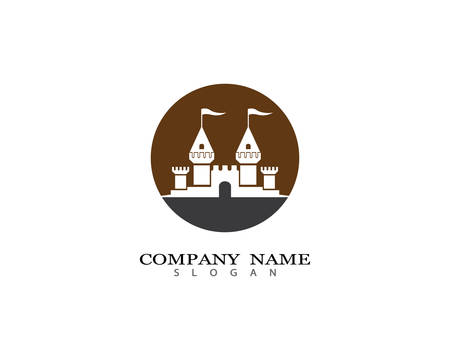 Castle symbol vector icon illustration designのイラスト素材