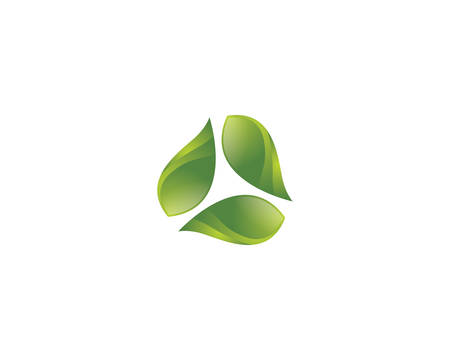 Logos of green leaf ecology nature element vector iconのイラスト素材