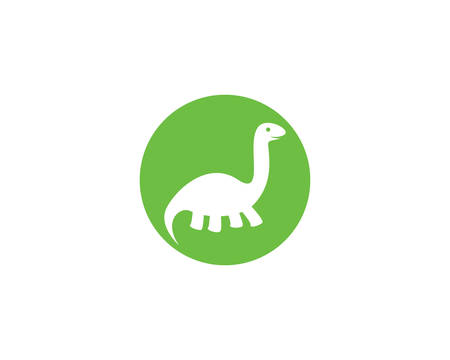 Brontosaurus logo template vector icon illustration designのイラスト素材
