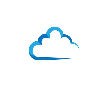Cloud technology vector logo template design vectorのイラスト素材