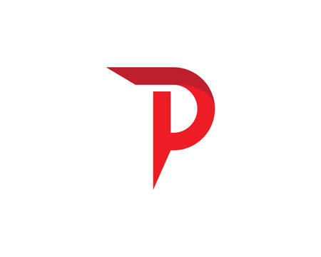 P letter logo vector icon illustration designのイラスト素材