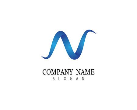 N letter logo vector icon illustration designのイラスト素材