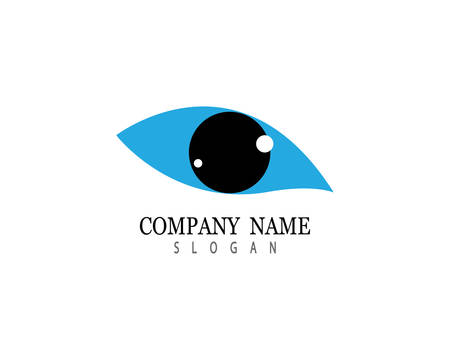Branding identity corporate eye care vector logo designのイラスト素材