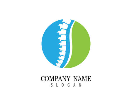 Spine diagnostics symbol logo template vector illustration designのイラスト素材
