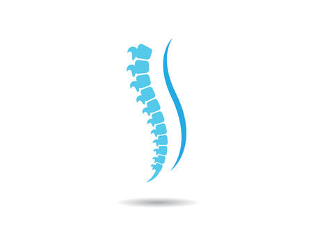 Spine diagnostics symbol logo template vector illustration designのイラスト素材