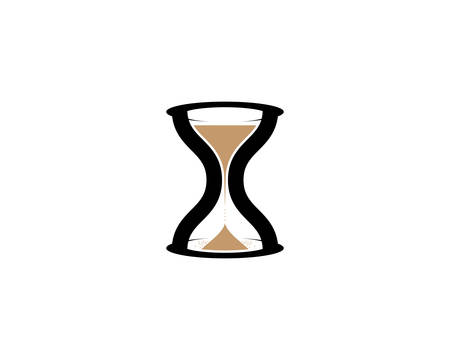 Hourglass symbol illustration design