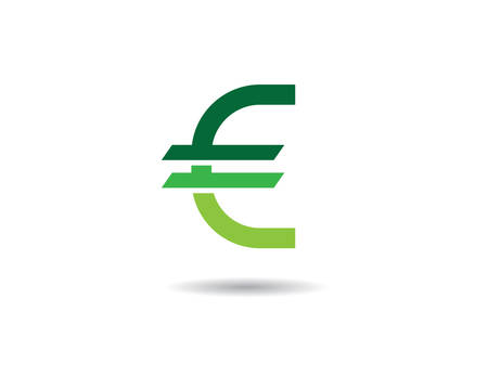 Euro money symbol illustration designのイラスト素材
