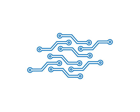 Technology logo template vector icon illustration designのイラスト素材