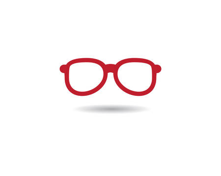 Glasses logo vector icon illustration designのイラスト素材