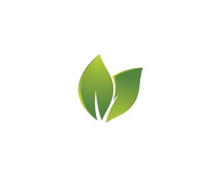 Ecology logo template vector icon illustrationのイラスト素材