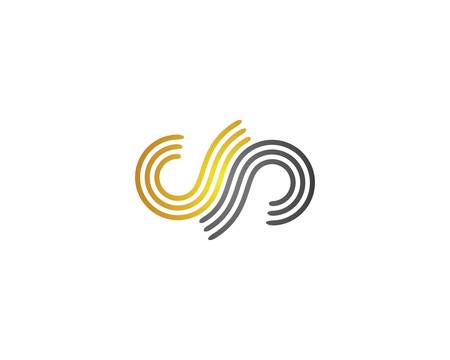 Infinity logo template vector icon illustration designのイラスト素材