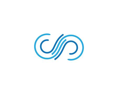 Infinity logo template vector icon illustration designのイラスト素材