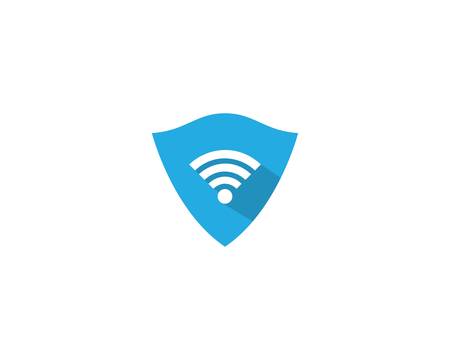 Shield logo template vector icon illustration designのイラスト素材
