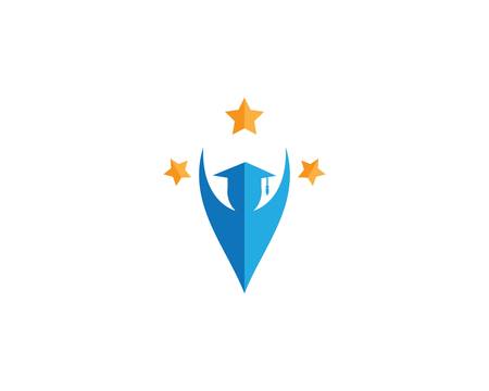 Education logo template vector icon illustration designのイラスト素材
