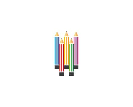 Color pencil vector illustration designのイラスト素材