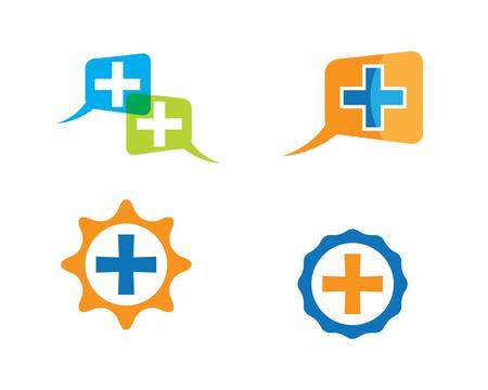Medical logo template vector icon illustration designのイラスト素材