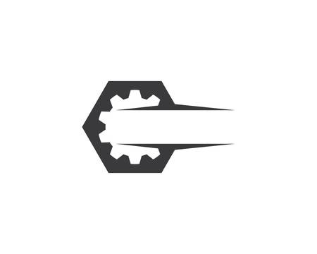 Gear logo template vector icon illustration designのイラスト素材