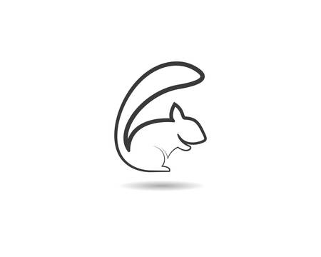Squirrel vector icon illustration designのイラスト素材