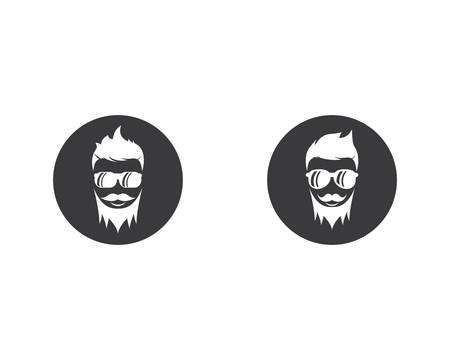 Man face character symbol illustration designのイラスト素材
