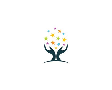 Take a star icon illustrationのイラスト素材