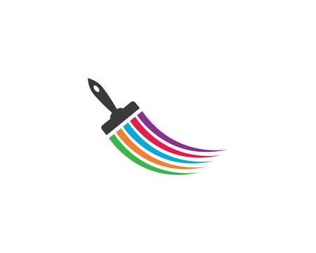 Paintbrush symbol illustration vector iconのイラスト素材