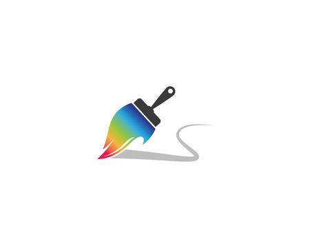 Paintbrush symbol illustration vector iconのイラスト素材