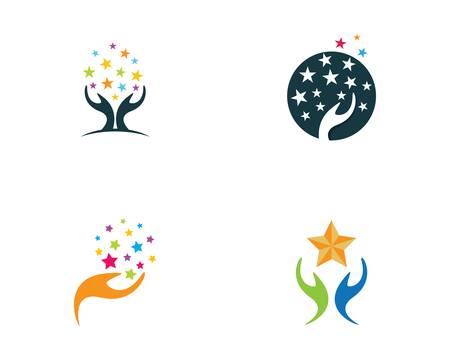 Take a star icon illustrationのイラスト素材
