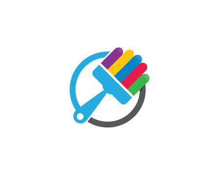 Paintbrush symbol illustration vector iconのイラスト素材