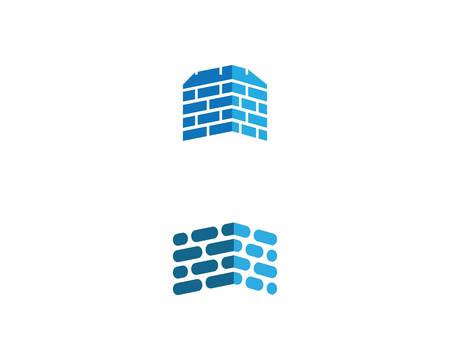 Pile of bricks symbol illustrationのイラスト素材