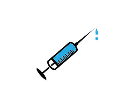 Injection syringe symbol illustrationの写真素材