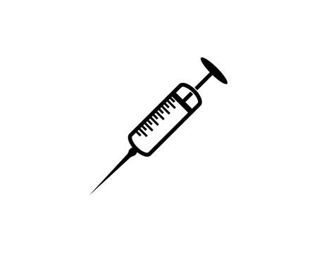 Injection syringe symbol illustrationの写真素材