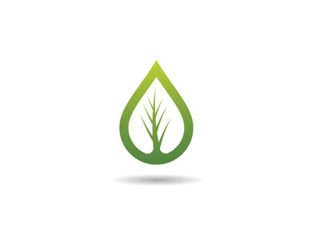 Green drop vector icon illustrationの写真素材