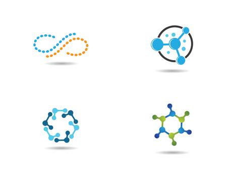 Molecule vector icon illustration designのイラスト素材