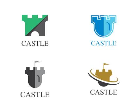 Castle symbol vector icon illustration designのイラスト素材