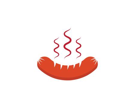 Sausage symbol vector icon illustrationのイラスト素材