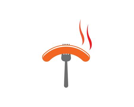 Sausage symbol vector icon illustrationのイラスト素材