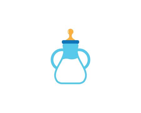 Baby milk bottle vector icon illustrationのイラスト素材
