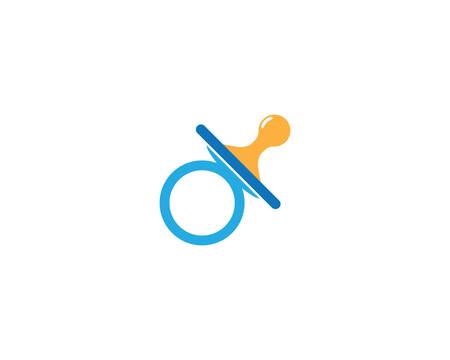Baby pacifier symbol vector icon illustrationのイラスト素材