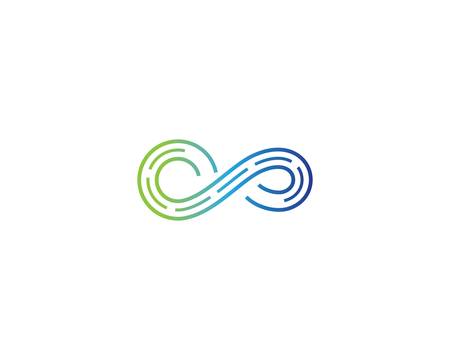 Infinity vector icon illustration designのイラスト素材